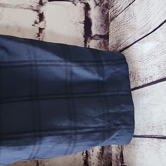 Anthropologie Jumpsuit Brielle Plaid Collar Button Sleeveless Blue - Size M NWT - Picture 11 of 12